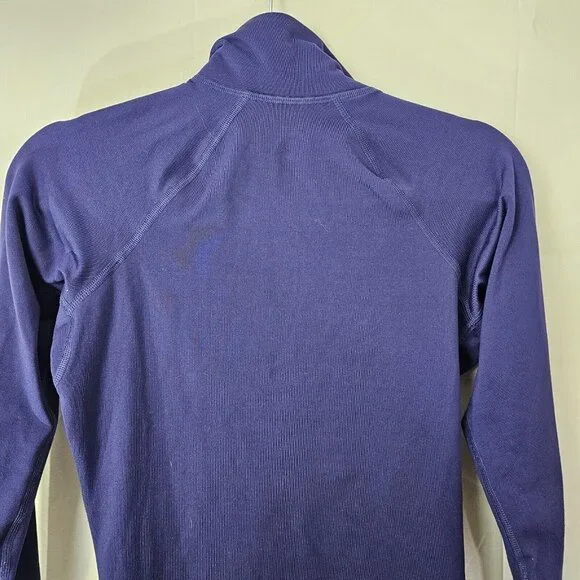 Nike Pro Sweatshirt Womens Small Blue 1/2 Zip DriFit Pullover Activewear - Picture 9 of 13